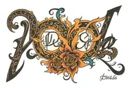 Dena written in persian tattoo design idea