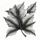 sycamore leaf, 111 incorporated into the petals tattoo design idea
