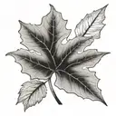 sycamore leaf, 111 incorporated into the petals tattoo design idea