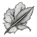 sycamore seed, the number 111  tattoo design idea