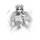 Disney princess  tattoo design idea