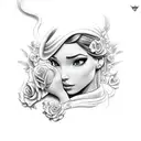 Disney princess  tattoo design idea
