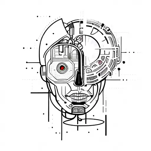 Artificial intelligence tattoo design idea