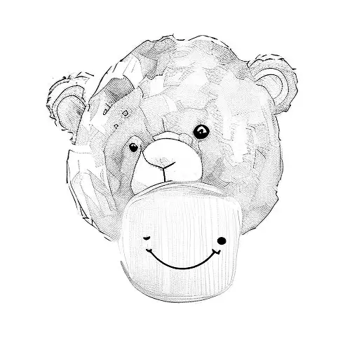 a teddy bear tattoo design idea