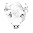 buffalo back tattoo design idea