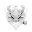 M tattoo design idea