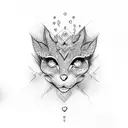 M&K and heart tattoo design idea