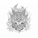 spray tattoo design idea