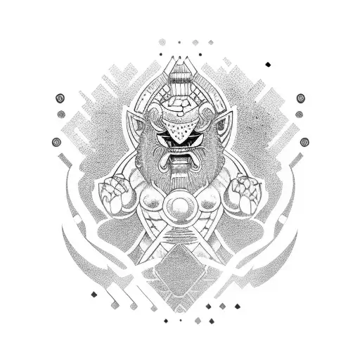 sumo buff tattoo design idea