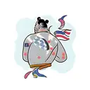 sumo buff tattoo design idea