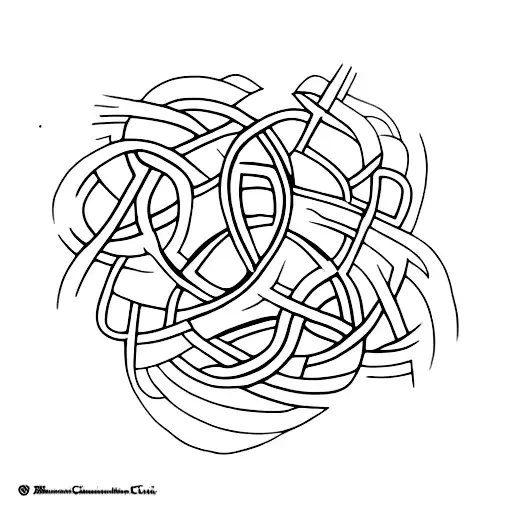 Celtic knotwork depicting the story of the Táin Bó Cúailnge tattoo design idea