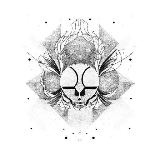 Starry metamorphosis tattoo design idea