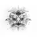 Starry metamorphosis tattoo design idea