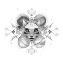 Starry metamorphosis tattoo design idea