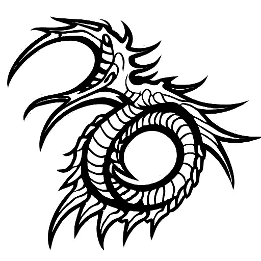 Dragon of Greed tattoo design idea