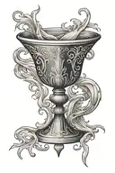 overflowing chalice tattoo design idea