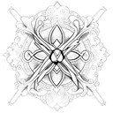 Down the spine. Christian Cross. Red Small Butterflies. Text that says “Figther” downwards, in Thai. Flowers/stars. tattoo design idea