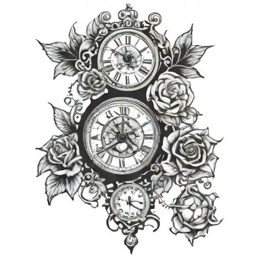 lost in time heals all tattoo design idea