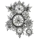 lost in time heals all tattoo design idea