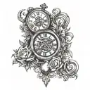 lost in time heals all tattoo design idea