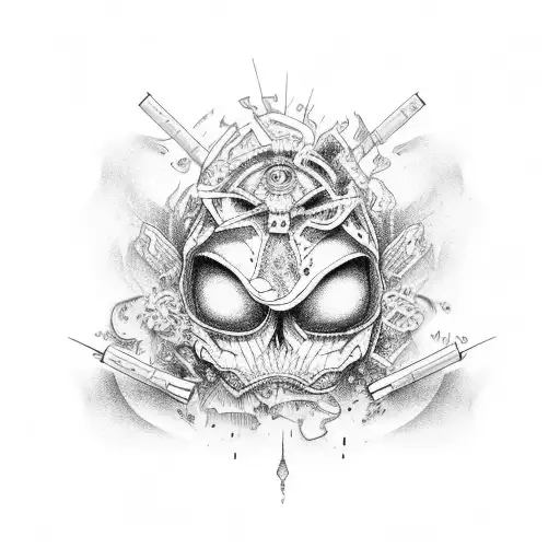 drug overdose  tattoo design idea
