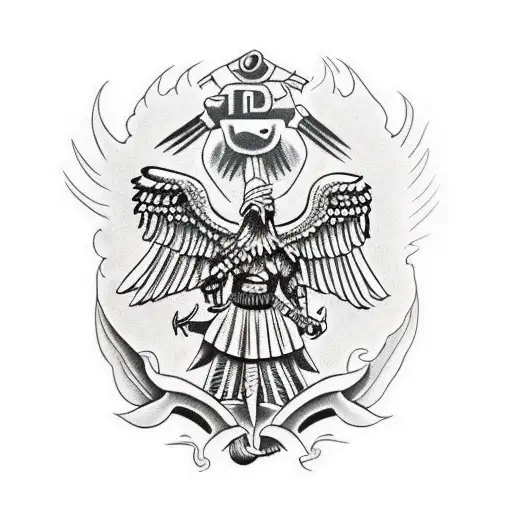 mexico eagle Aztecs warrior tattoo design idea