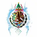 mexico eagle Aztecs warrior tattoo design idea