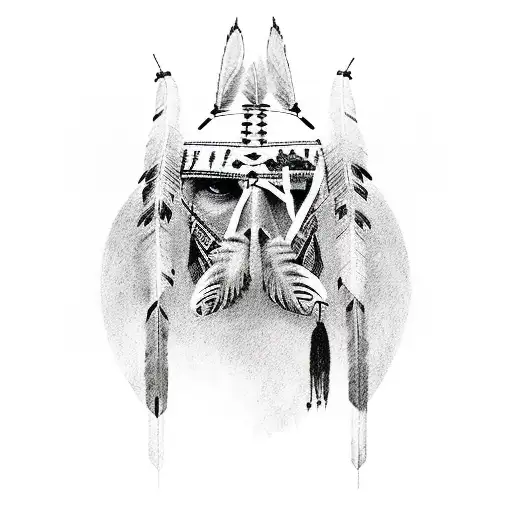 Native American  tattoo design idea