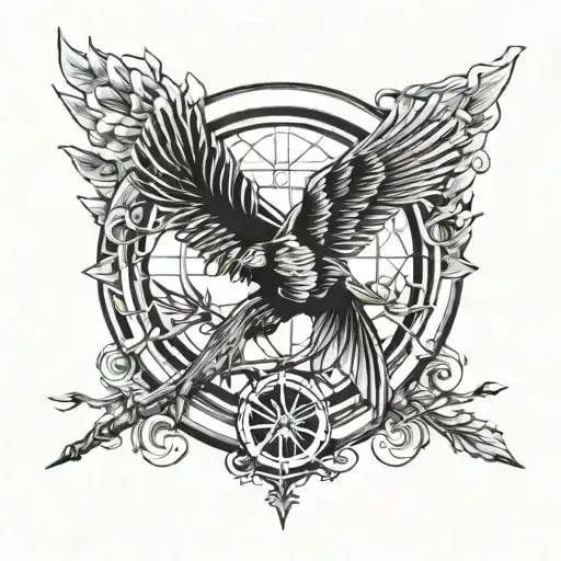 the hunger games  tattoo design idea