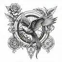 the hunger games  tattoo design idea