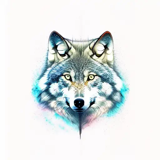 mtb wolf tattoo design idea