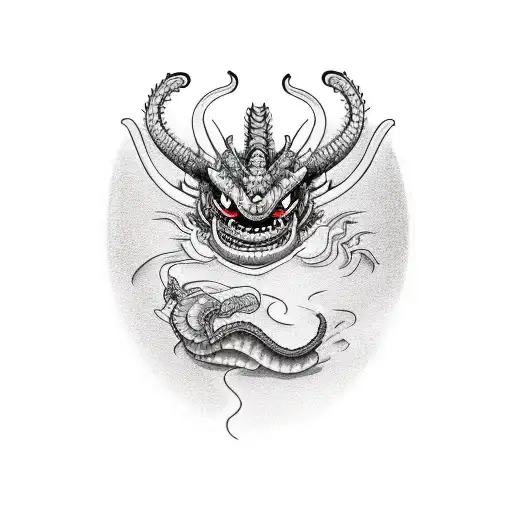 Mushu tattoo design idea