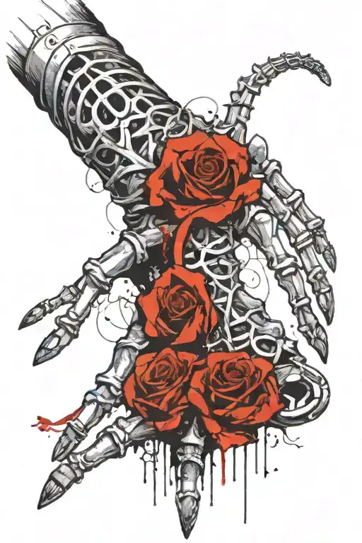 should be around the hand, snake skeleton on the hand tattoo design idea