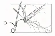 sewing needle with thread   tattoo design idea