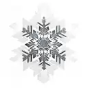 snowflake tattoo design idea