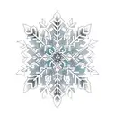 snowflake tattoo design idea