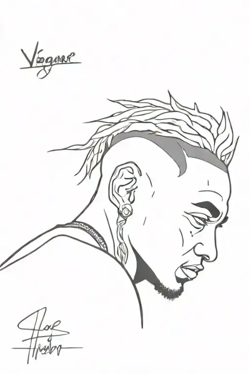 neymar jr x young thug tattoo design idea