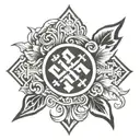 Swastika tattoo design idea
