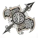 Swastika tattoo design idea