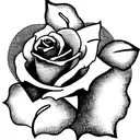 roses with thorns and a sword spine tattoo design idea