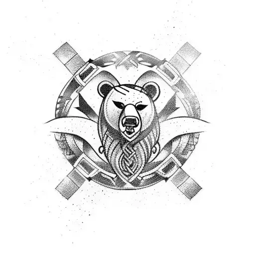 viking bear tattoo tattoo design idea