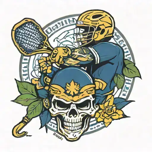 University of Notre dame lacrosse national champions back to back tattoo design idea