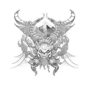 tarot card scorpio tattoo design idea