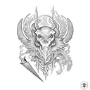 tarot card scorpio tattoo design idea