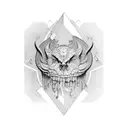 Finance and hardwork tattoo design idea