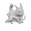 Finance and hardwork tattoo design idea