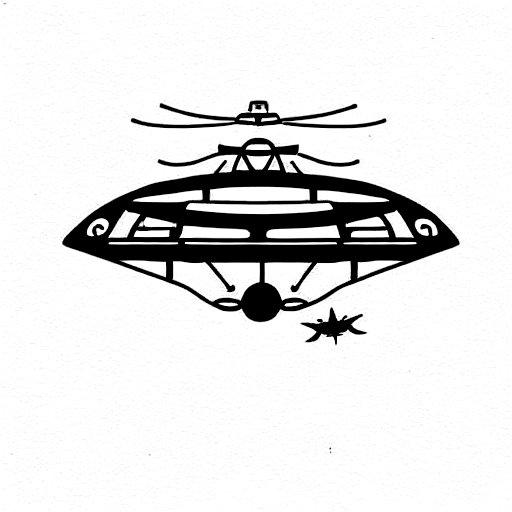 a hovercraft from the movie The Matrix  tattoo design idea