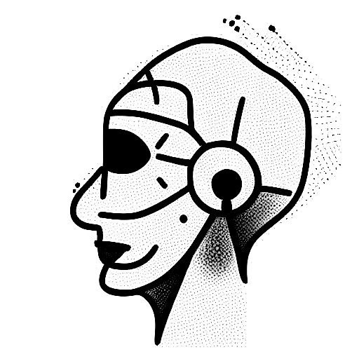 Human-Aligned Artificial General Intelligence tattoo design idea