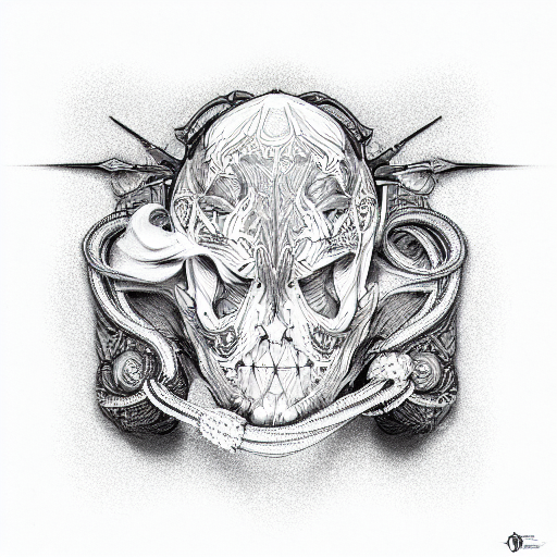 highly detailed rigid straight pipelines  tattoo design idea