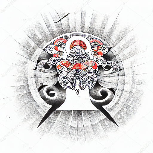 a prototype of a large-scale search engine tattoo design idea